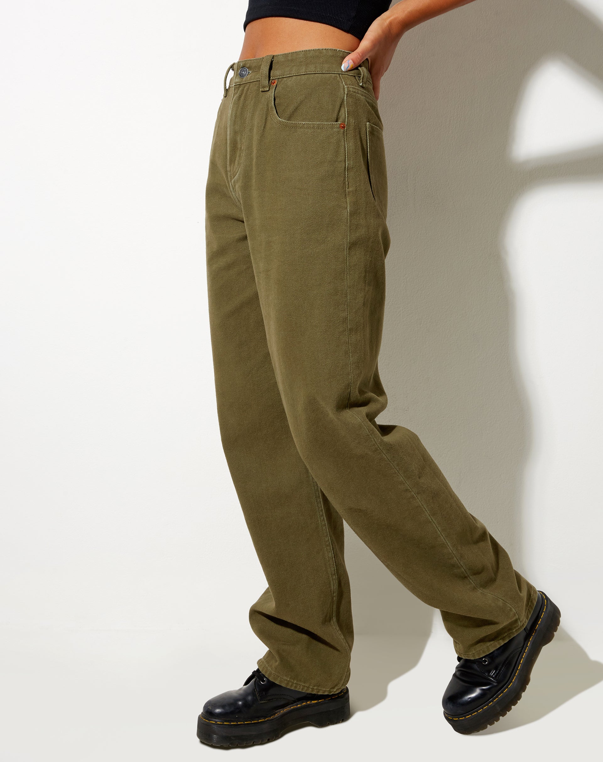 Immagine di Parallel Jeans in Khaki Green