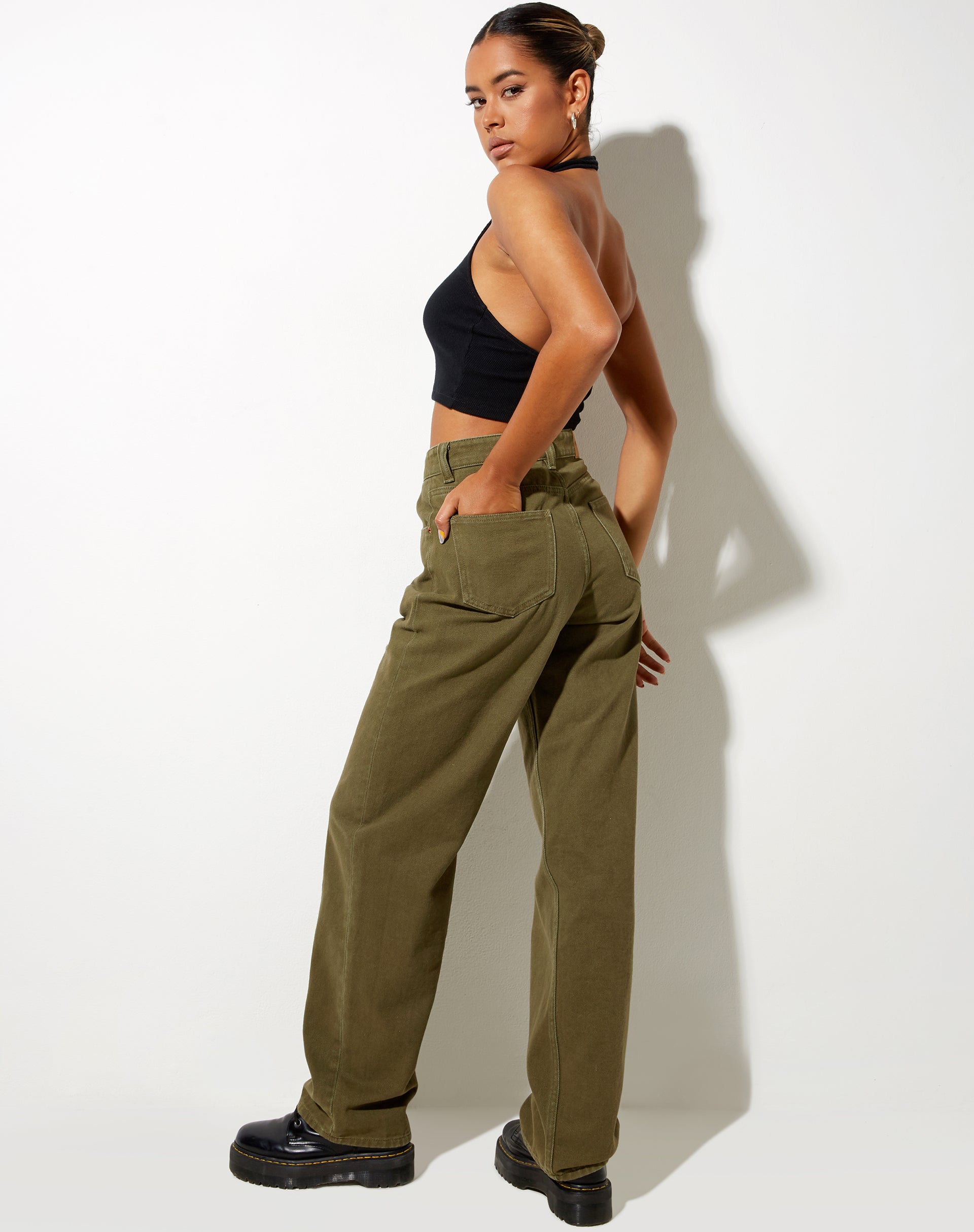 Immagine di Parallel Jeans in Khaki Green