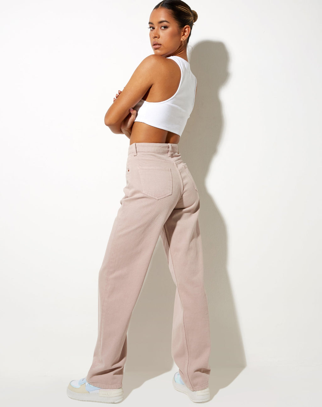 Jeans Parallel in lilla lavato
