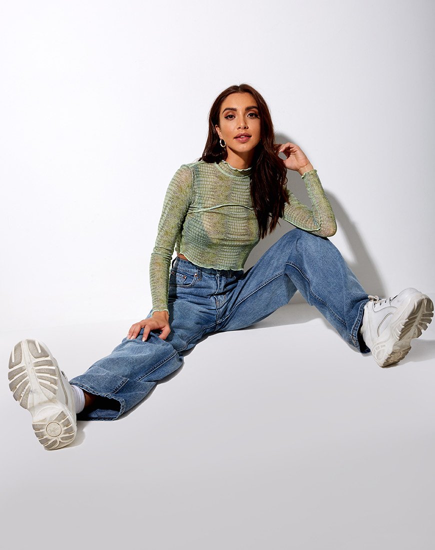 Immagine di Paria Top in Lime Croc