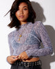 Immagine di Paria Top in Liquid Leopard Grey