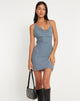 immagine di Parita Mini Dress in blu folletto