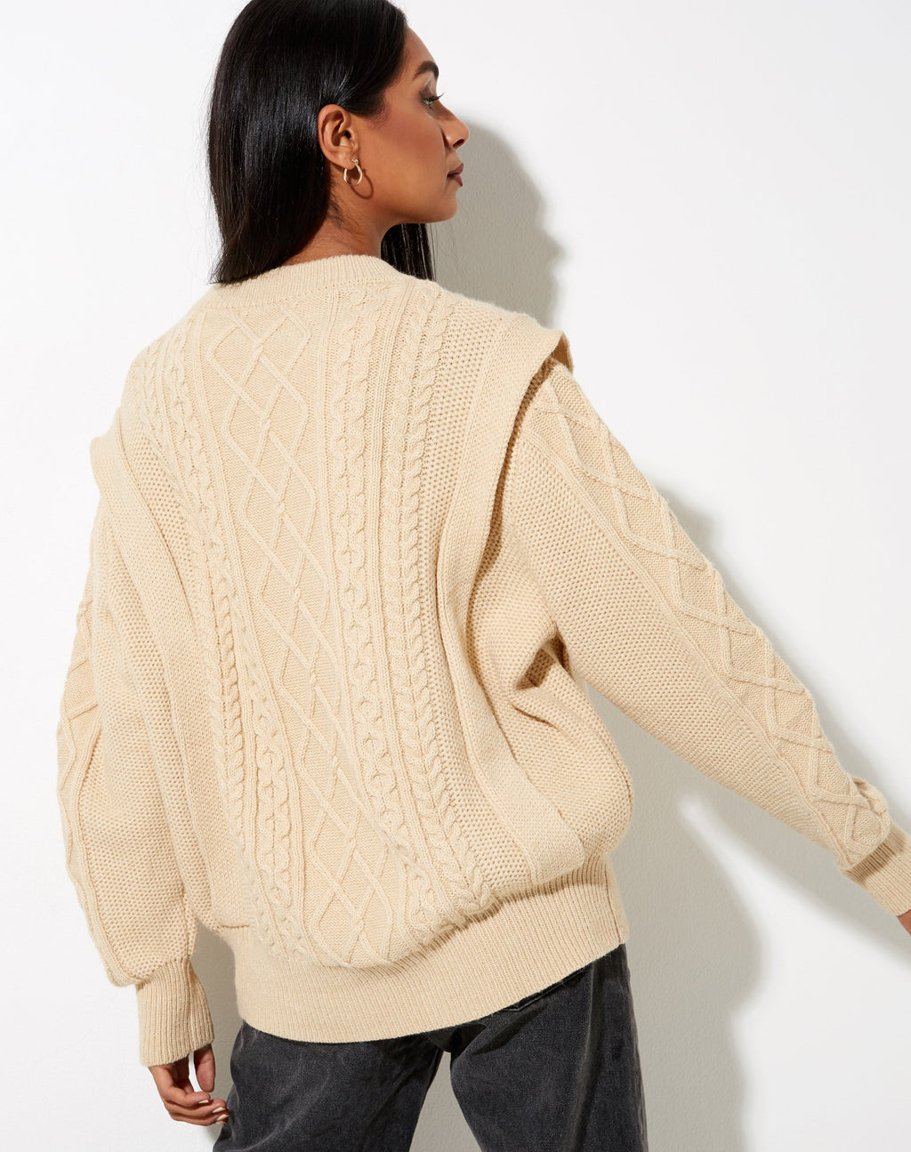 Maglione Parsha in beige naturale