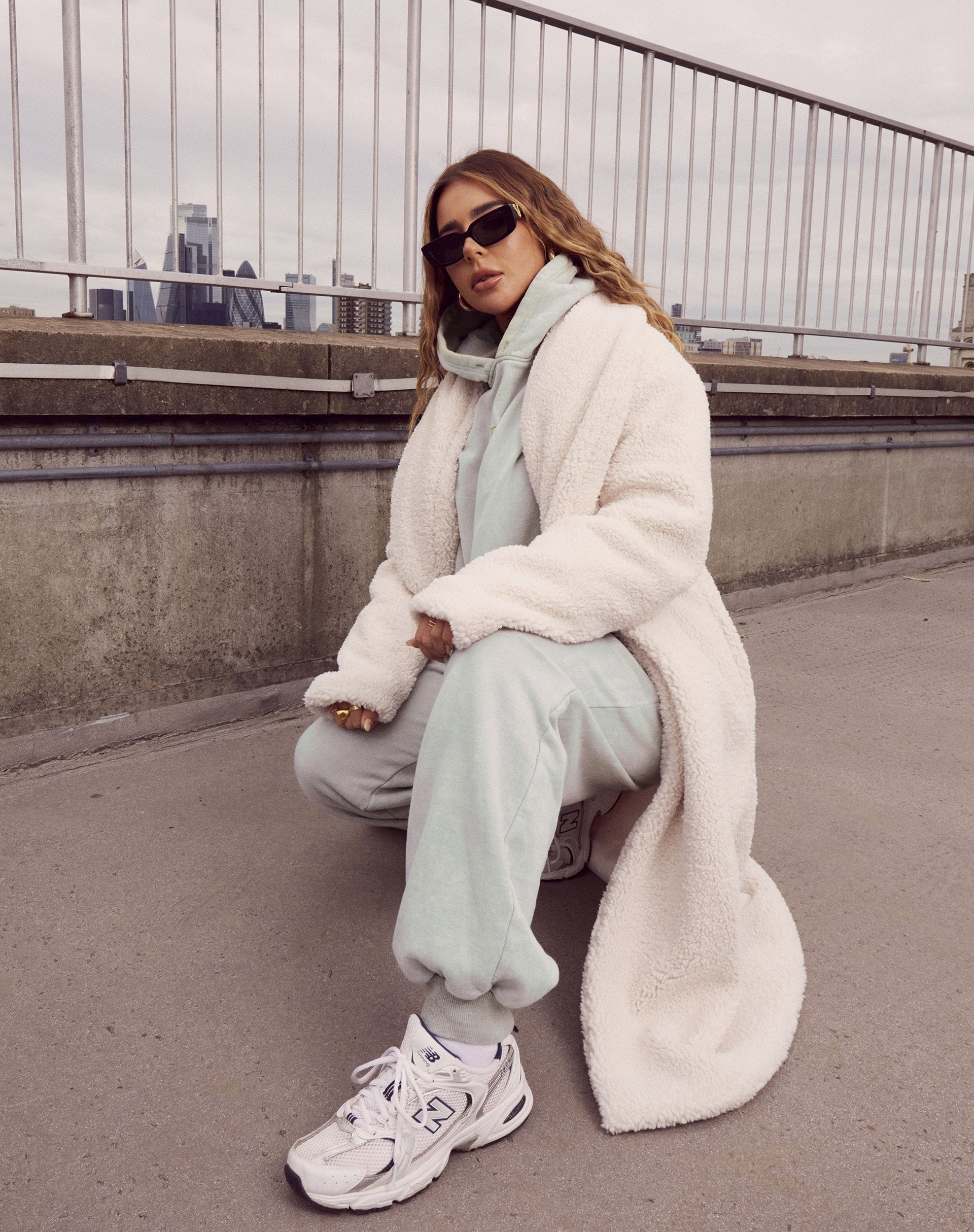 Immagine del cappotto Terence in Borg Cream