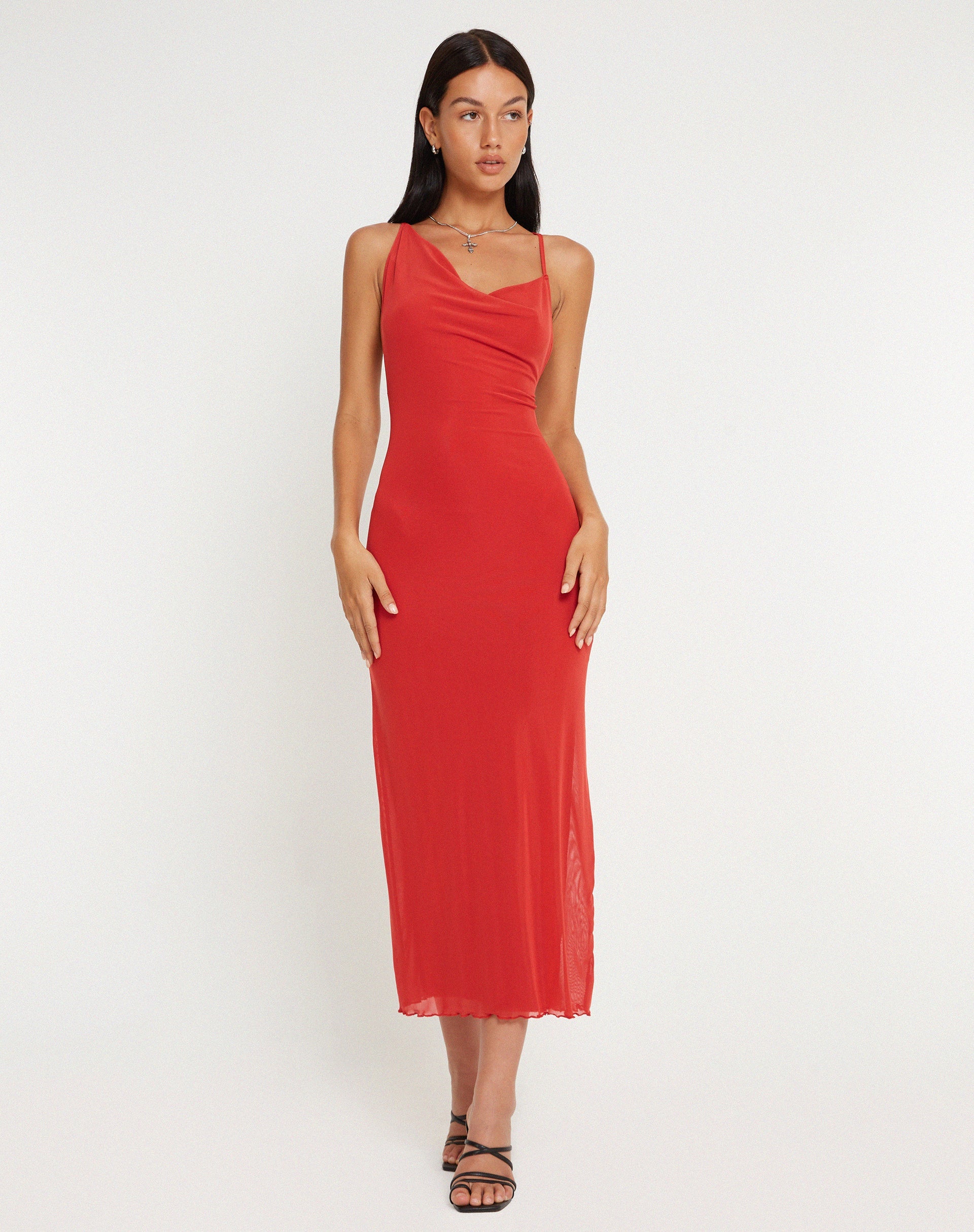 immagine di Pavira Maxi Dress in Argilla Rossa