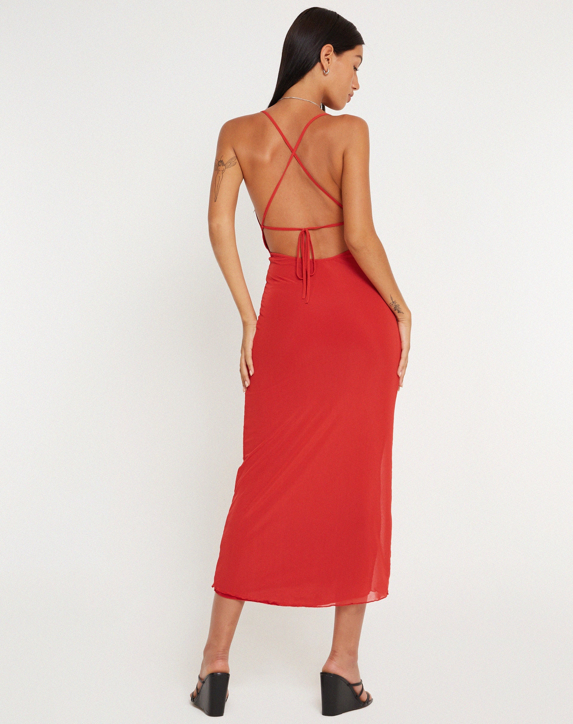 immagine di Pavira Maxi Dress in Argilla Rossa