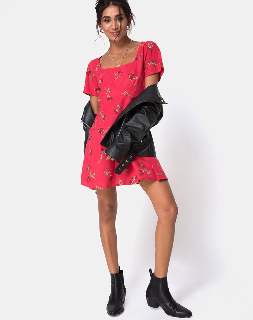 Immagine di Peky Tea Dress in Rouge Rose Pink