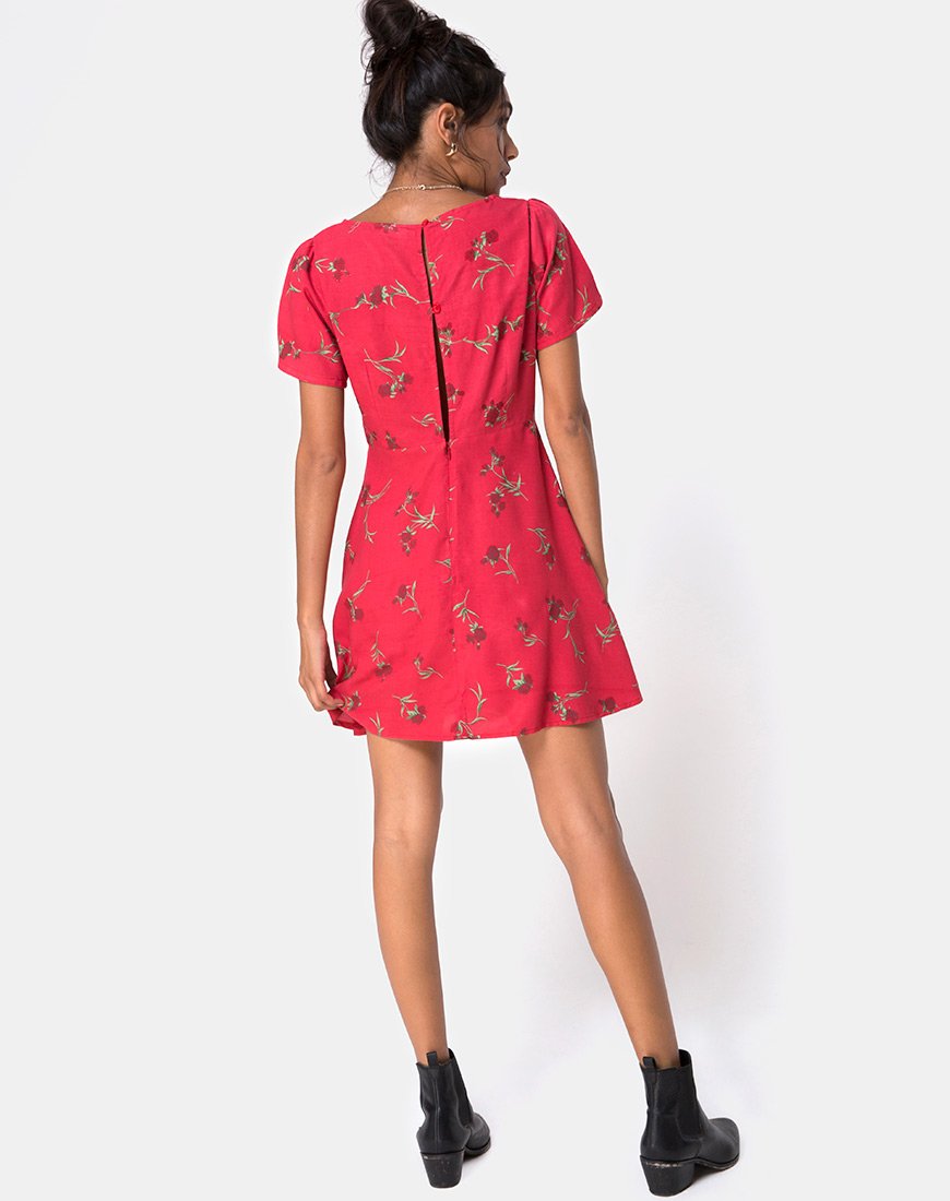 Immagine di Peky Tea Dress in Rouge Rose Pink