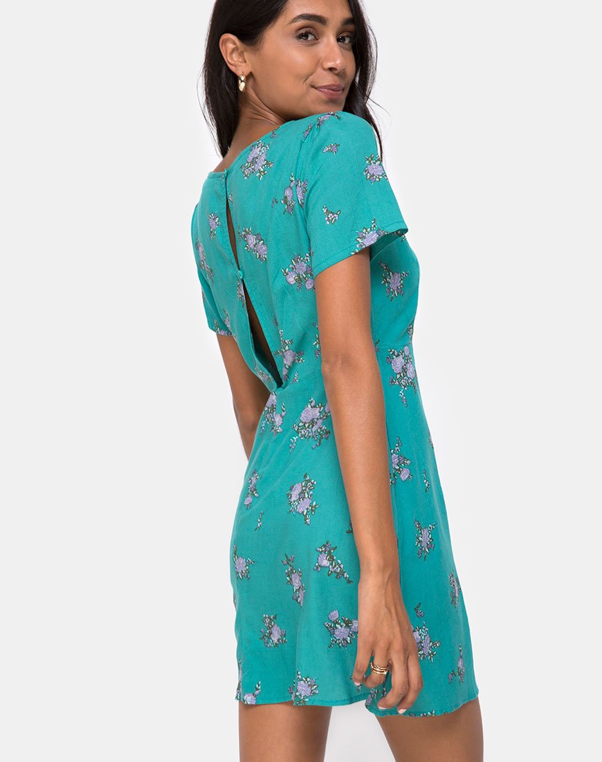 Immagine di Peky Babydoll Dress in Soi Rose Green