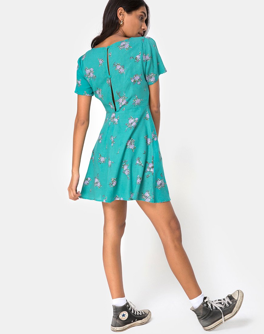 Immagine di Peky Babydoll Dress in Soi Rose Green