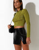 immagine di Pelma Mini Skirt in Croc PU Nero