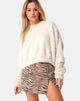 Immagine della gonna Pelmet in 90s Zebra Taupe