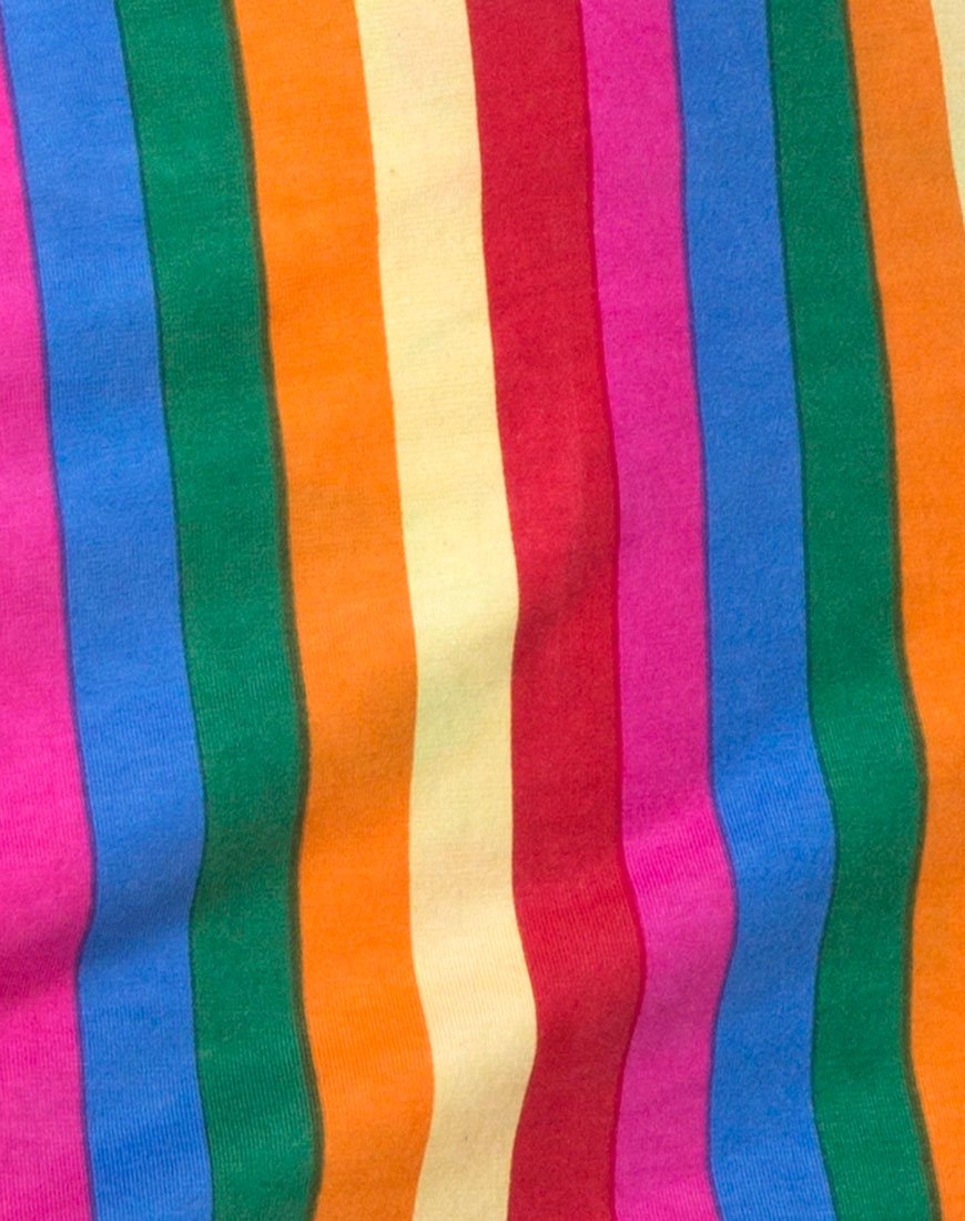 Immagine di Monira Crop Top in Good Times Stripe X Princess Polly