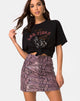 Immagine di Pelmo Mini Skirt in Snake Mauve