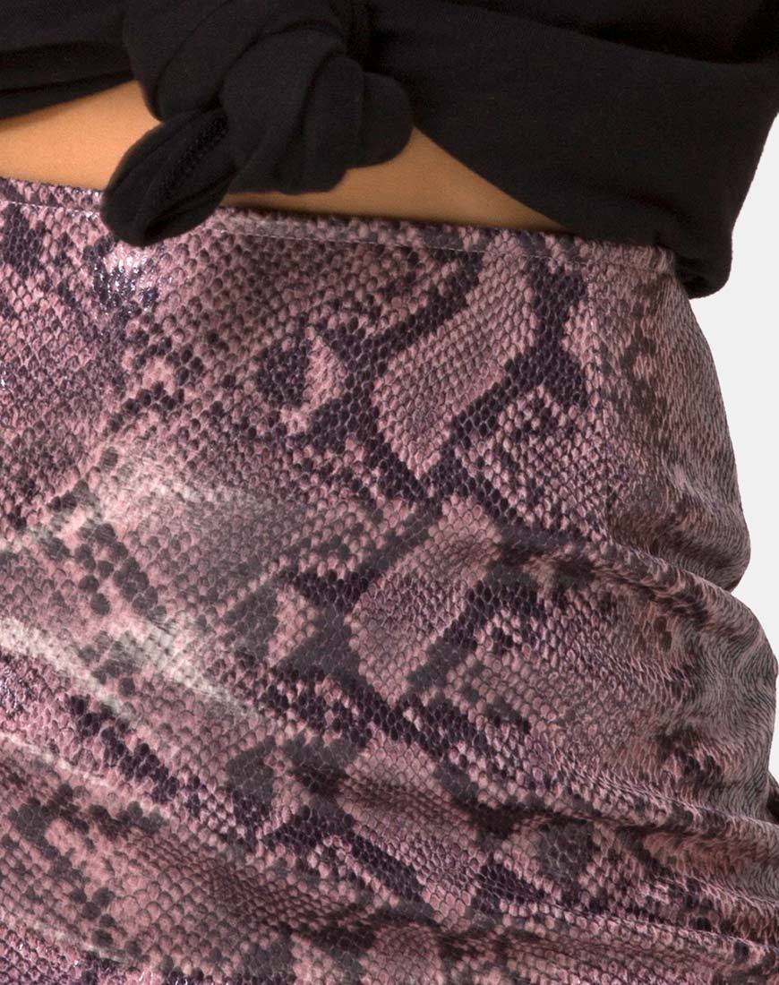 Immagine di Pelmo Mini Skirt in Snake Mauve
