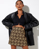 Immagine di Pelmo Mini Gonna in Patchwork Daisy Brown