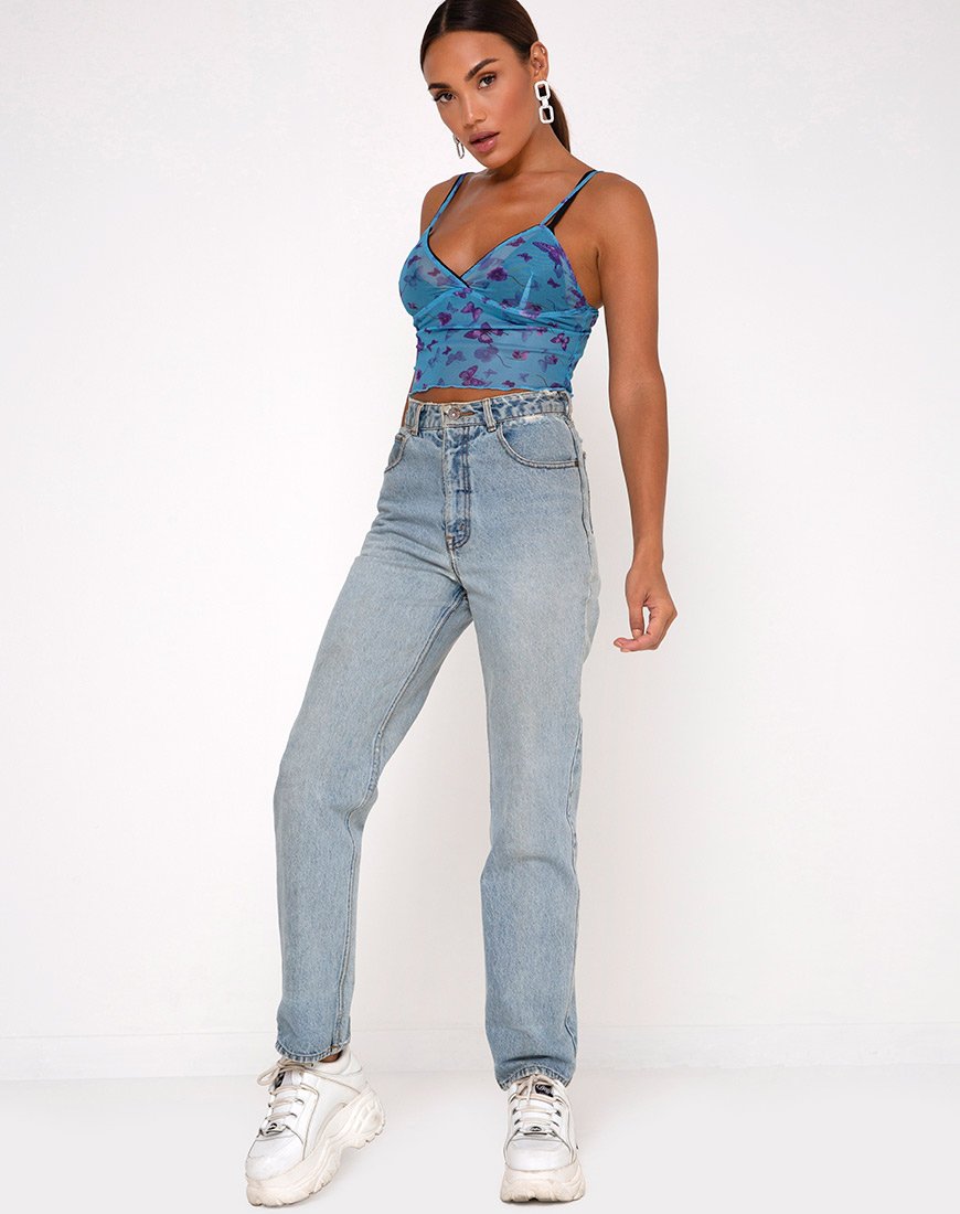 Immagine di Penika Cami Top in rete Butterfly Azure