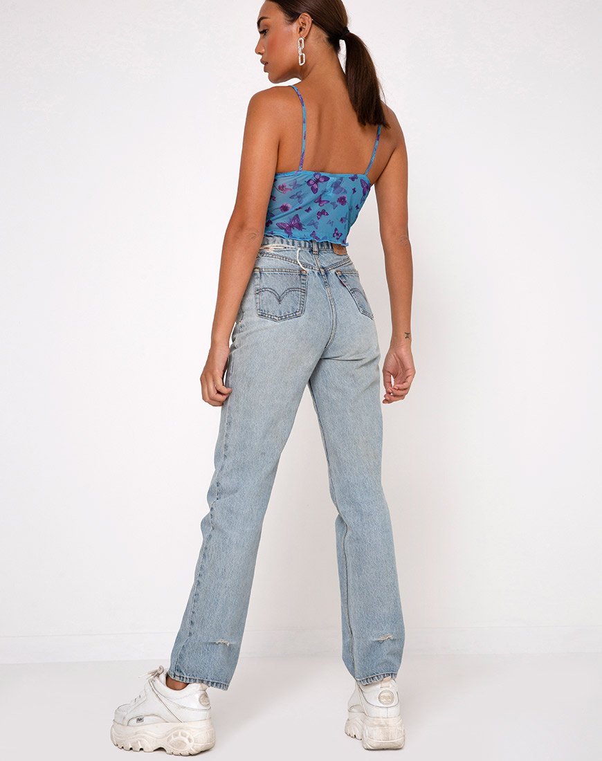 Immagine di Penika Cami Top in rete Butterfly Azure
