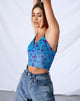 Immagine di Penika Cami Top in rete Butterfly Azure