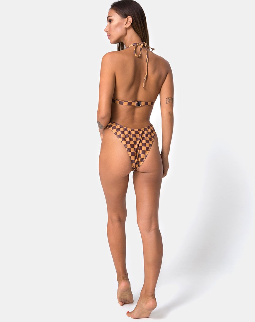 Immagine di Pesme Bikini Top in Mocha Checker