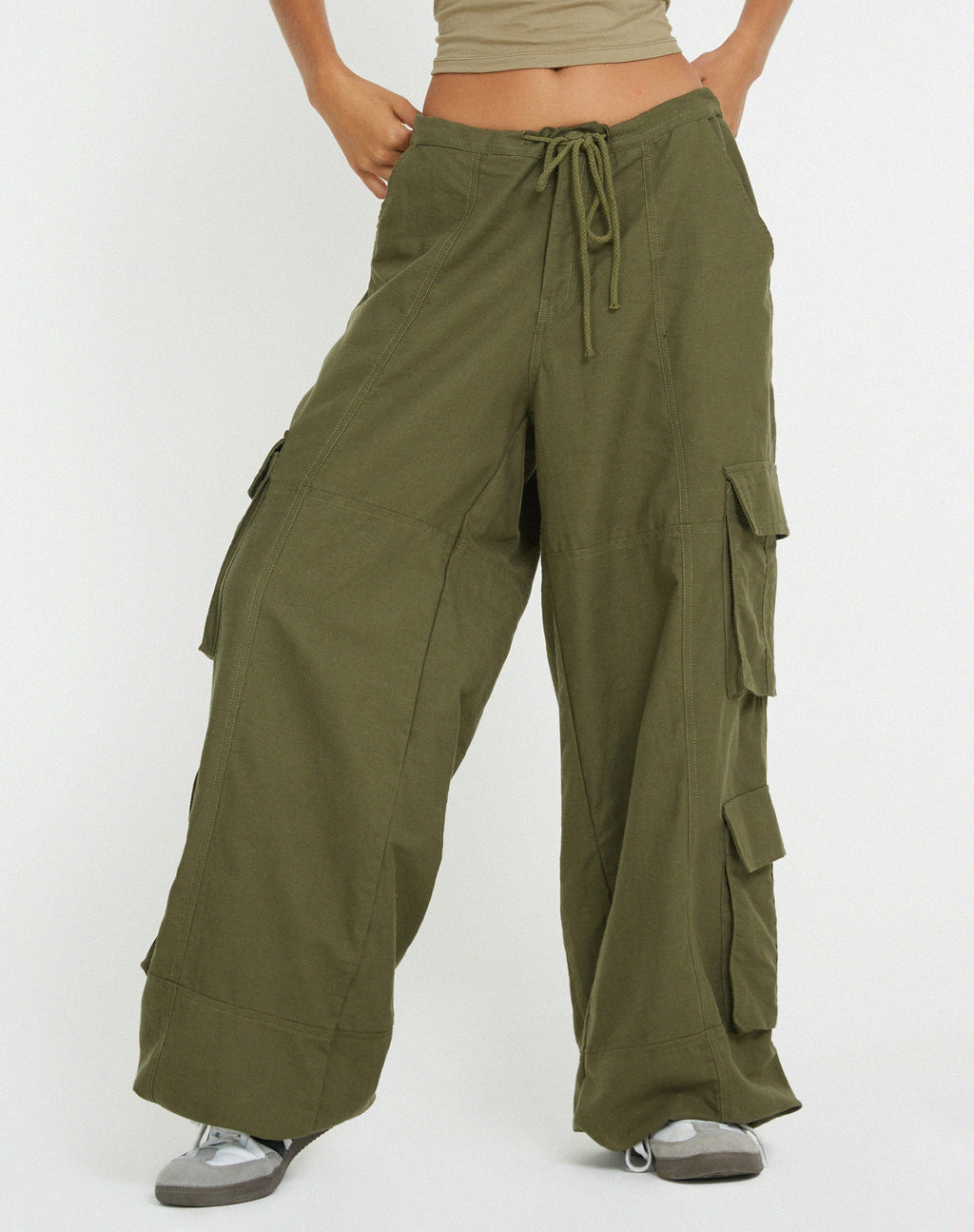 Pantaloni Philia in verde loden