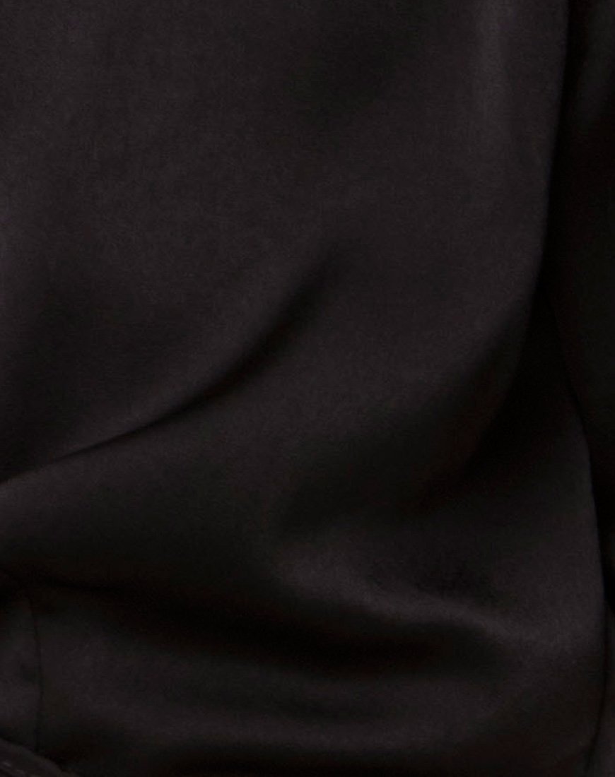 Immagine della blusa Pilar in raso nero