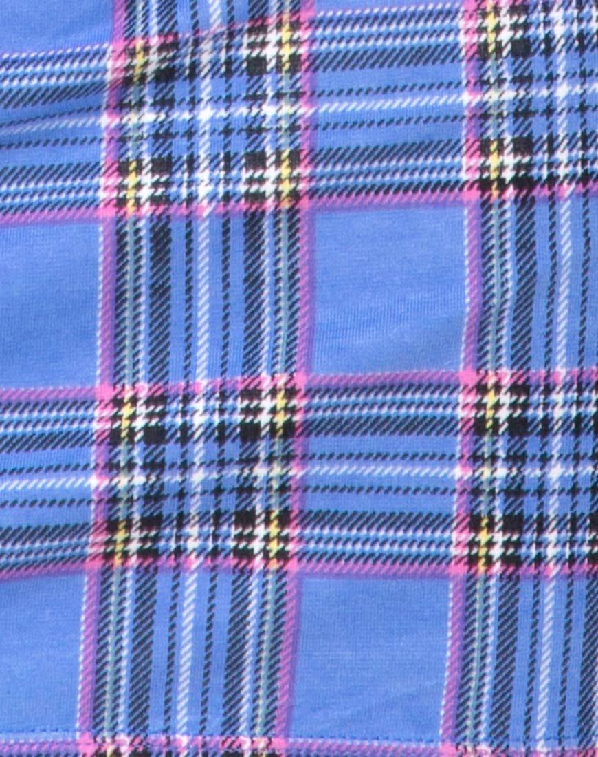 Immagine di Piper Bodycon Dress in 90S Check Blu Rosa