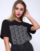 Immagine di OVERSIZE BASIC TEE CTN JERSEY 40S BLACKLIKE A BR (Z012733 BLACKLIKE A BRKN RCORDFRON)