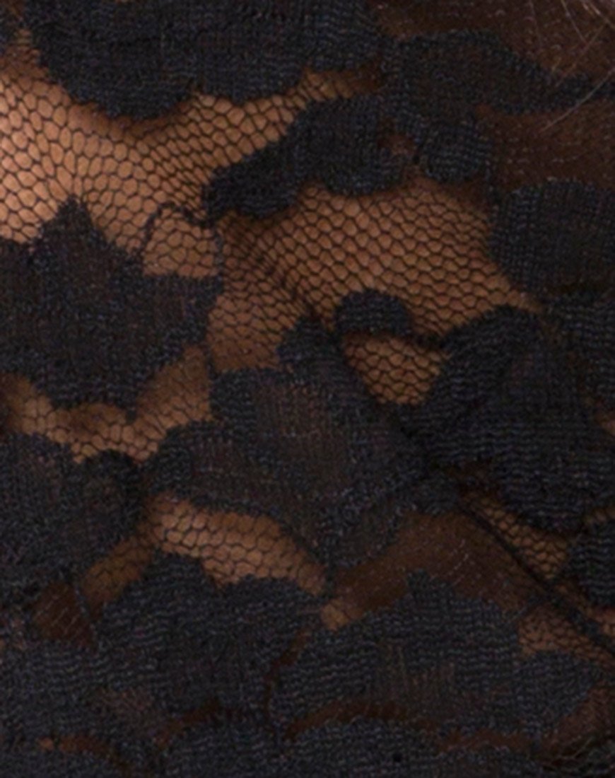 Immagine di Porque Top in pizzo nero