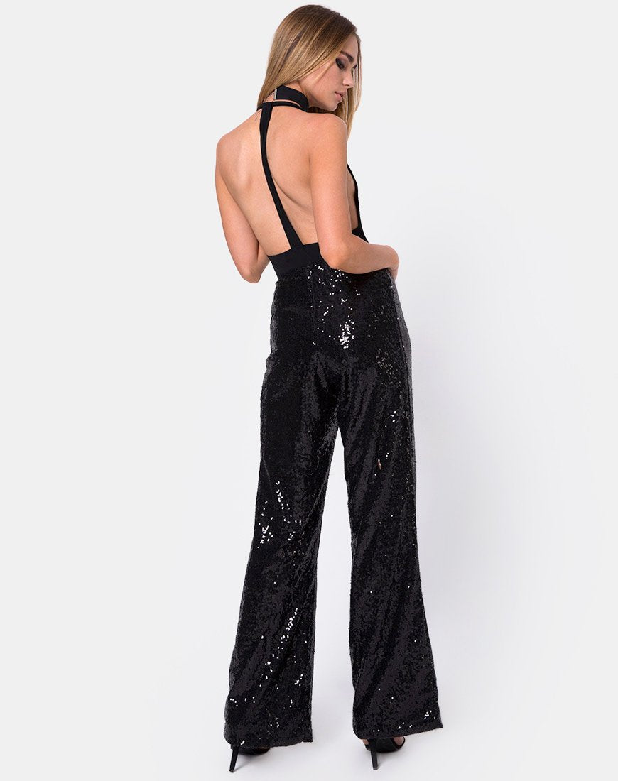 Immagine del pantalone Praga in mini-squillette nero