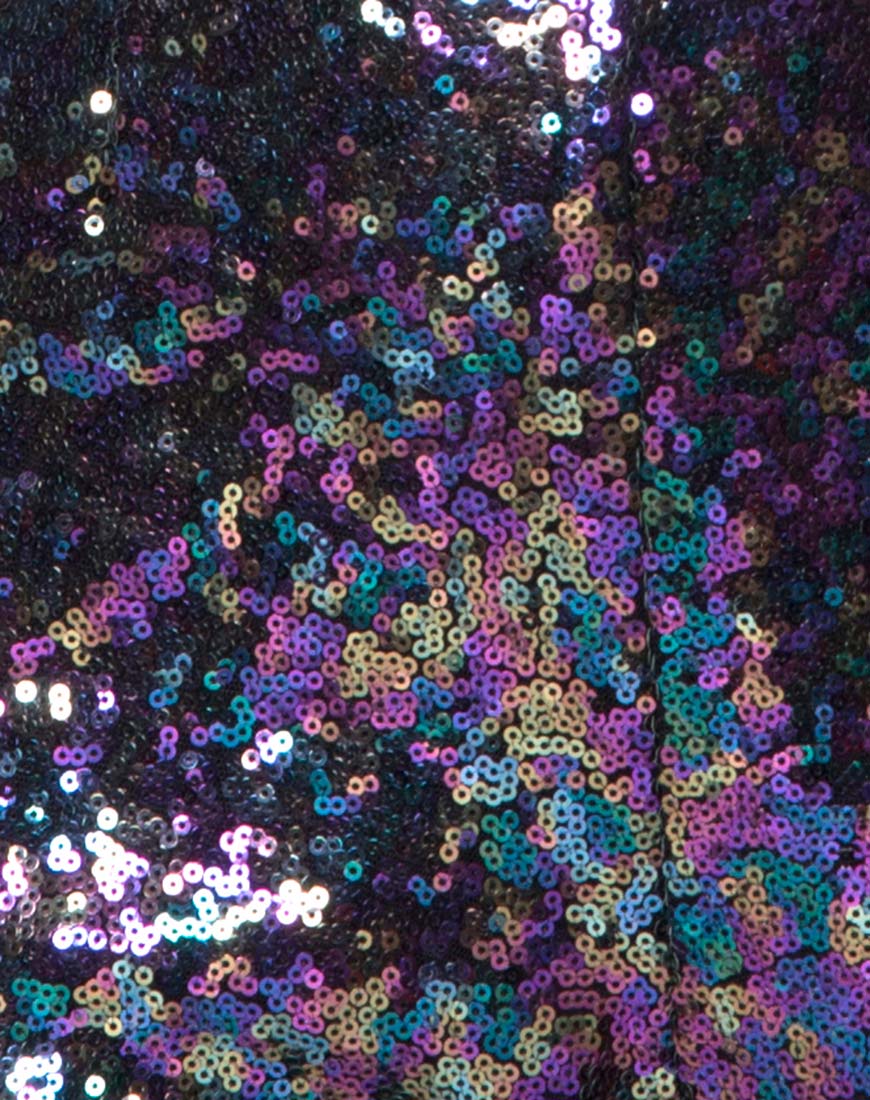Immagine del pantalone Praga in mini paillettes Petrol