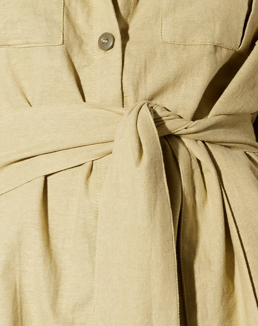 Immagine della camicia Prami in verde scuro