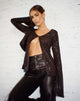 Immagine di Pulo Cardi in Drape Sequin Nero