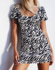 Immagine di Montero Mini Dress in 90s Zebra
