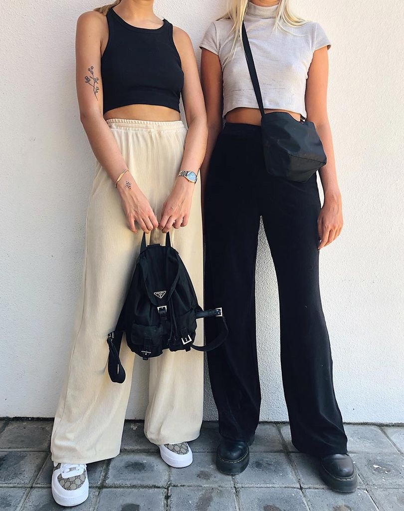 Immagine di Obeli Pantaloni a costine neri