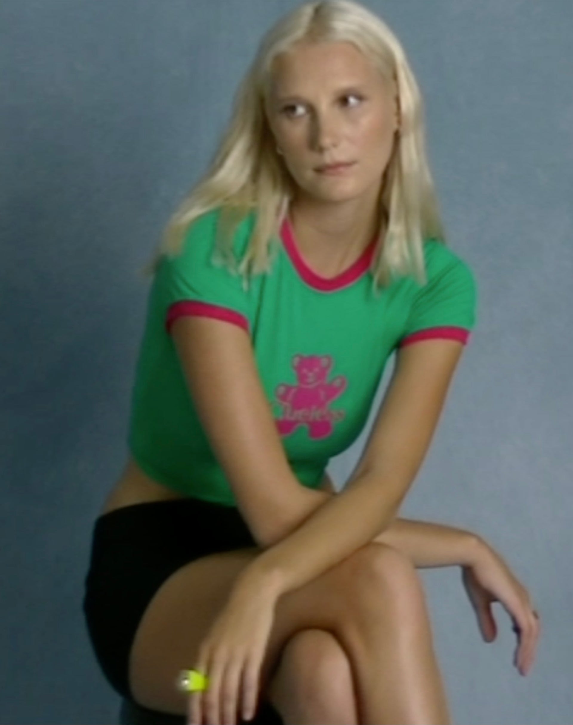 immagine di Babe Tee in divertente verde Teddy Cuddle