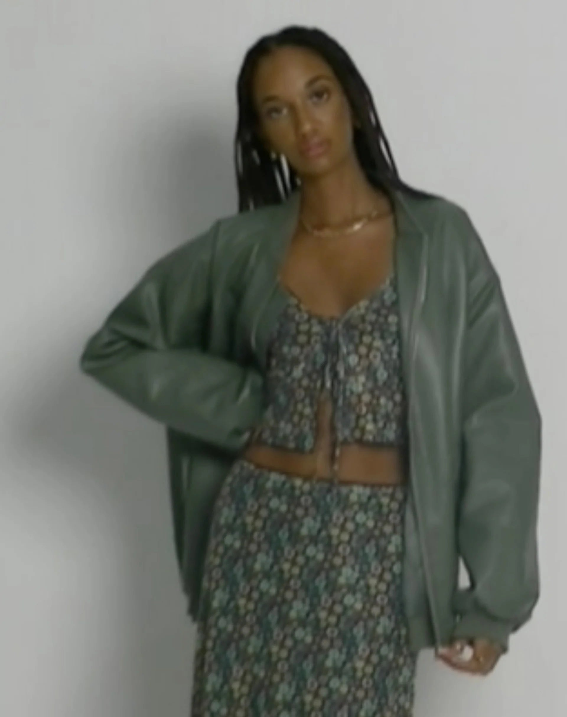 immagine di Henry Cropped Cardi in Folk Floral