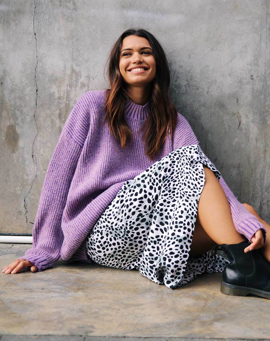 Maglia Mody in viola chiaro