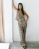 Immagine di MOTEL X OLIVIA NEILL Pantalone Hondra in Check Tan Brown