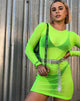 Immagine di Wyatt Bodycon Dress in giallo fluo