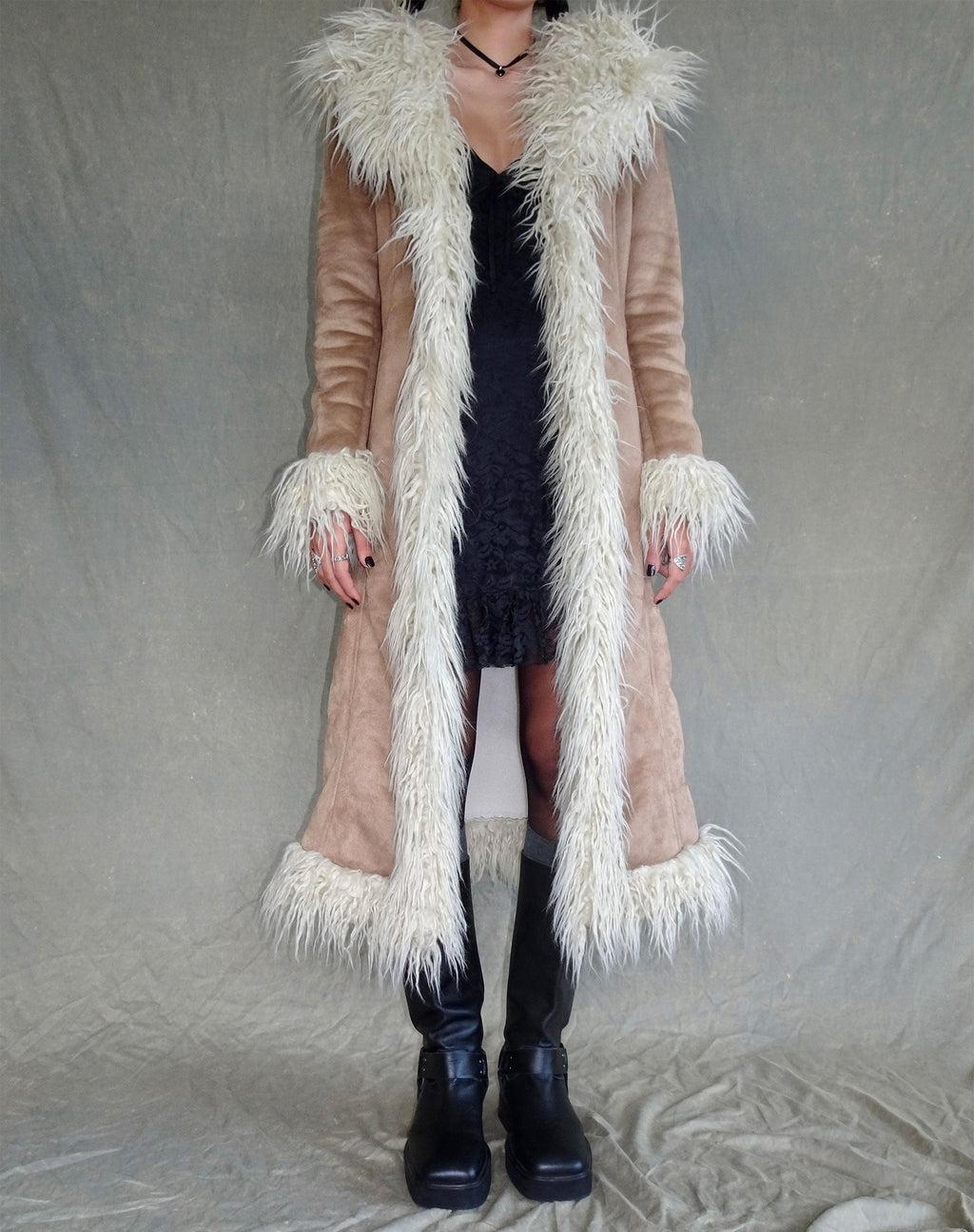 Cappotto lungo Minho in tonalità sabbia