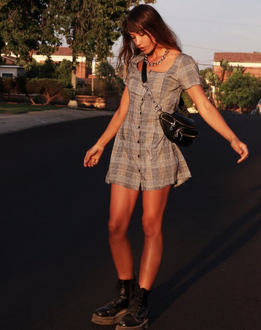 Immagine di Zavacca Mini Abito in Charles Check Grigio