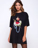Immagine della t-shirt oversize Sunny Kiss in Sacro Cuore