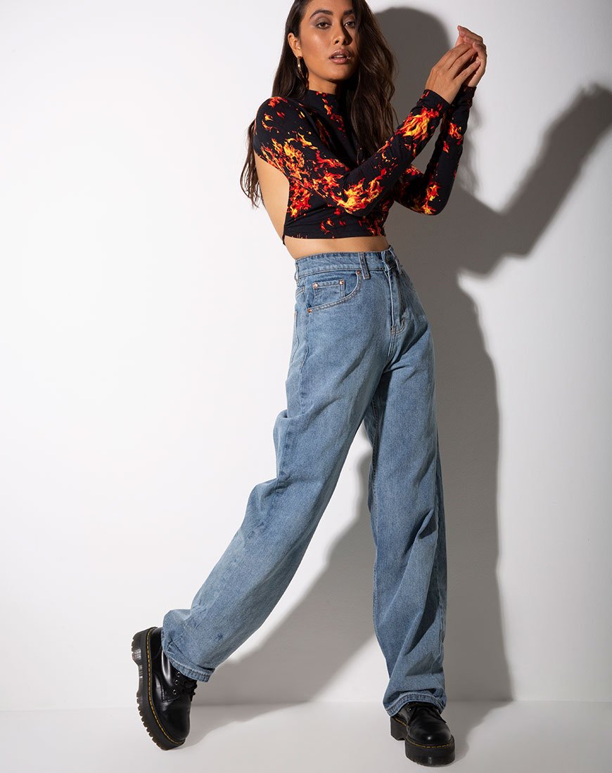 Immagine di Quelia Crop Top in Fire