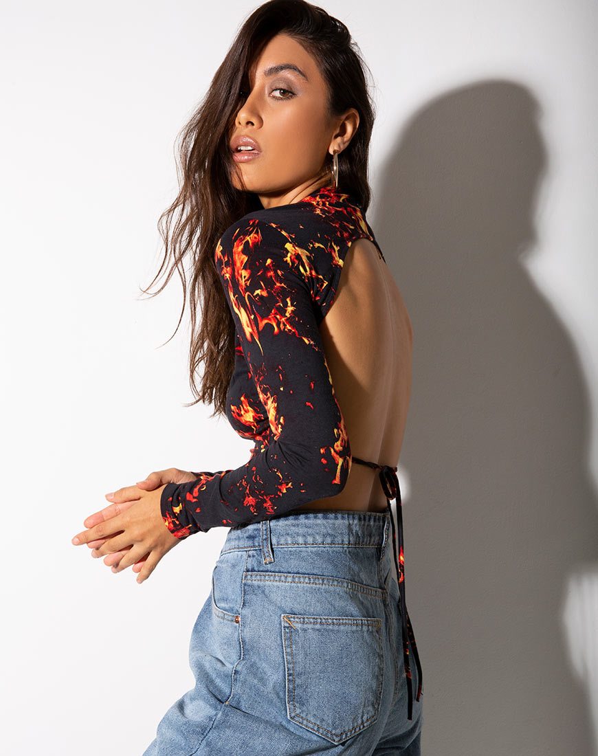 Immagine di Quelia Crop Top in Fire