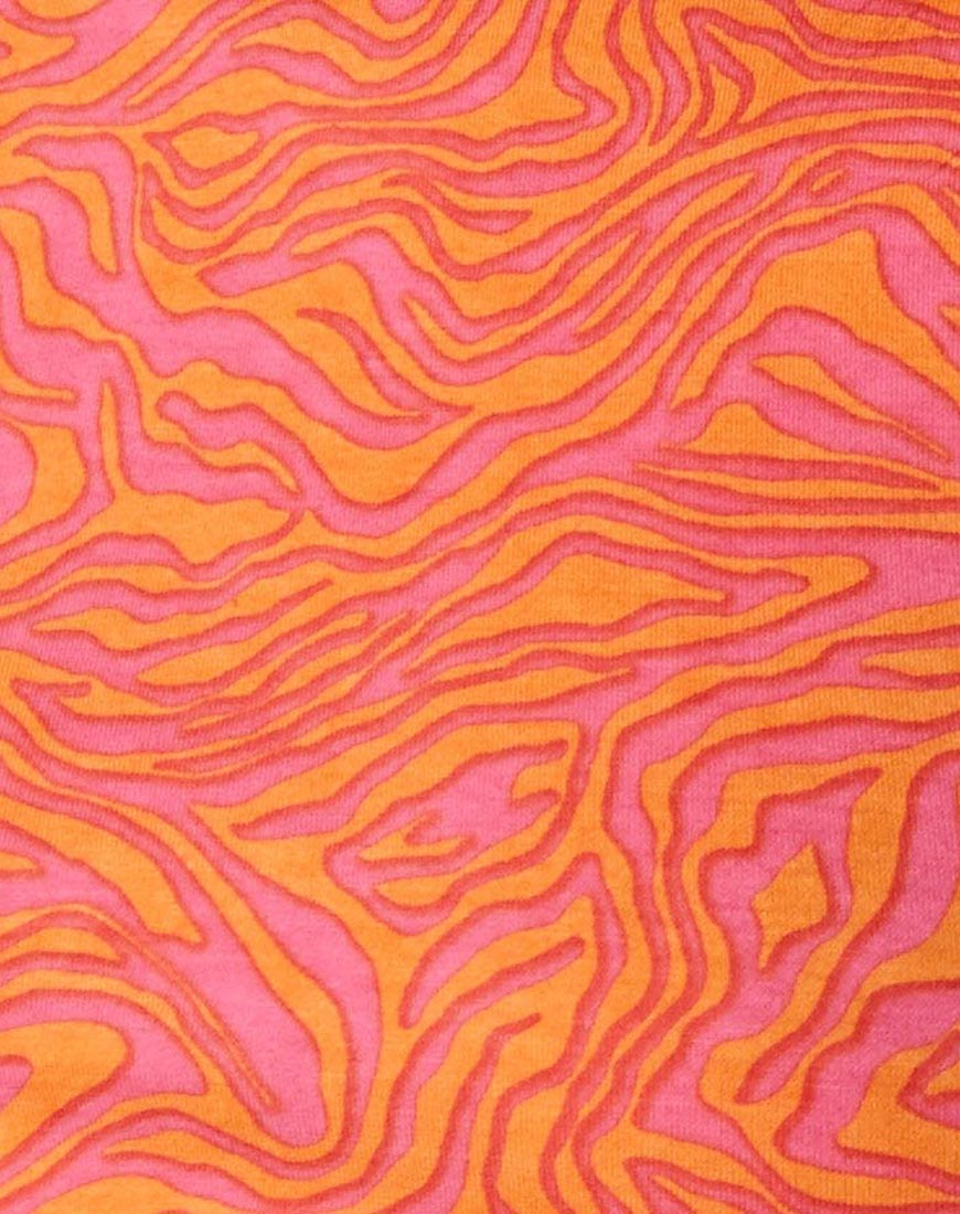Immagine di Hot Pant in Trippy Waves Mandarino e rosa