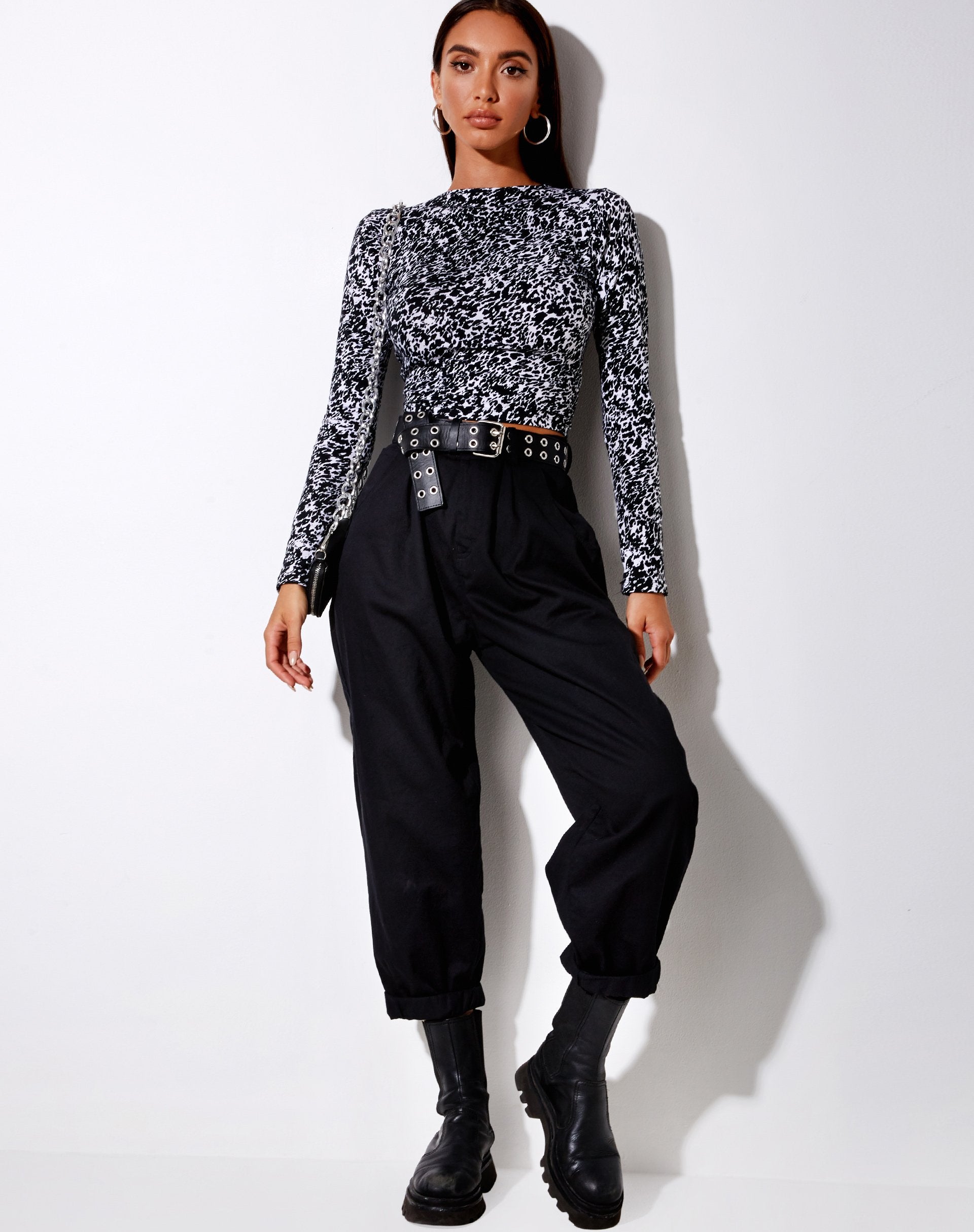Immagine di Queren Crop Top in animali astratti