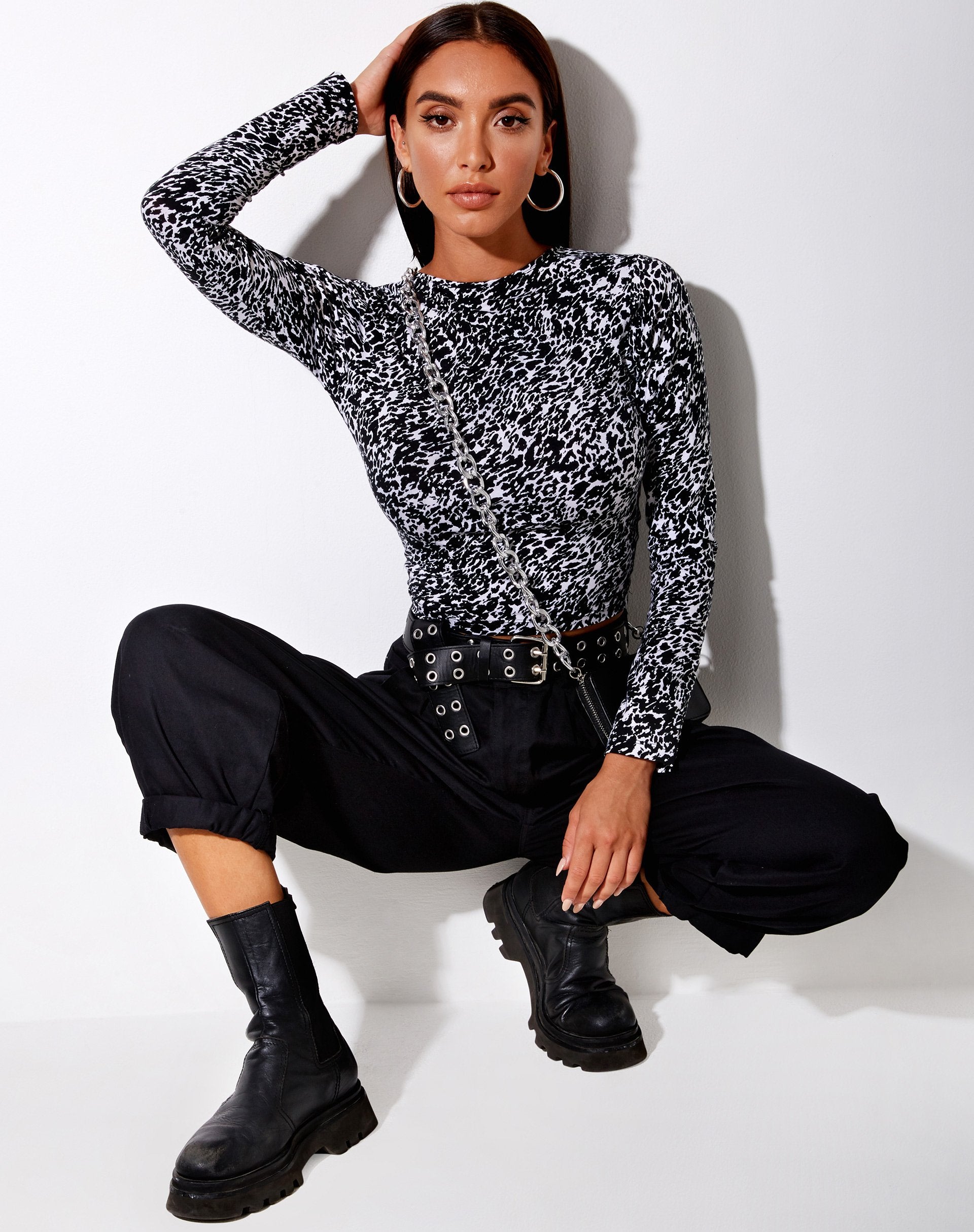 Immagine di Queren Crop Top in animali astratti