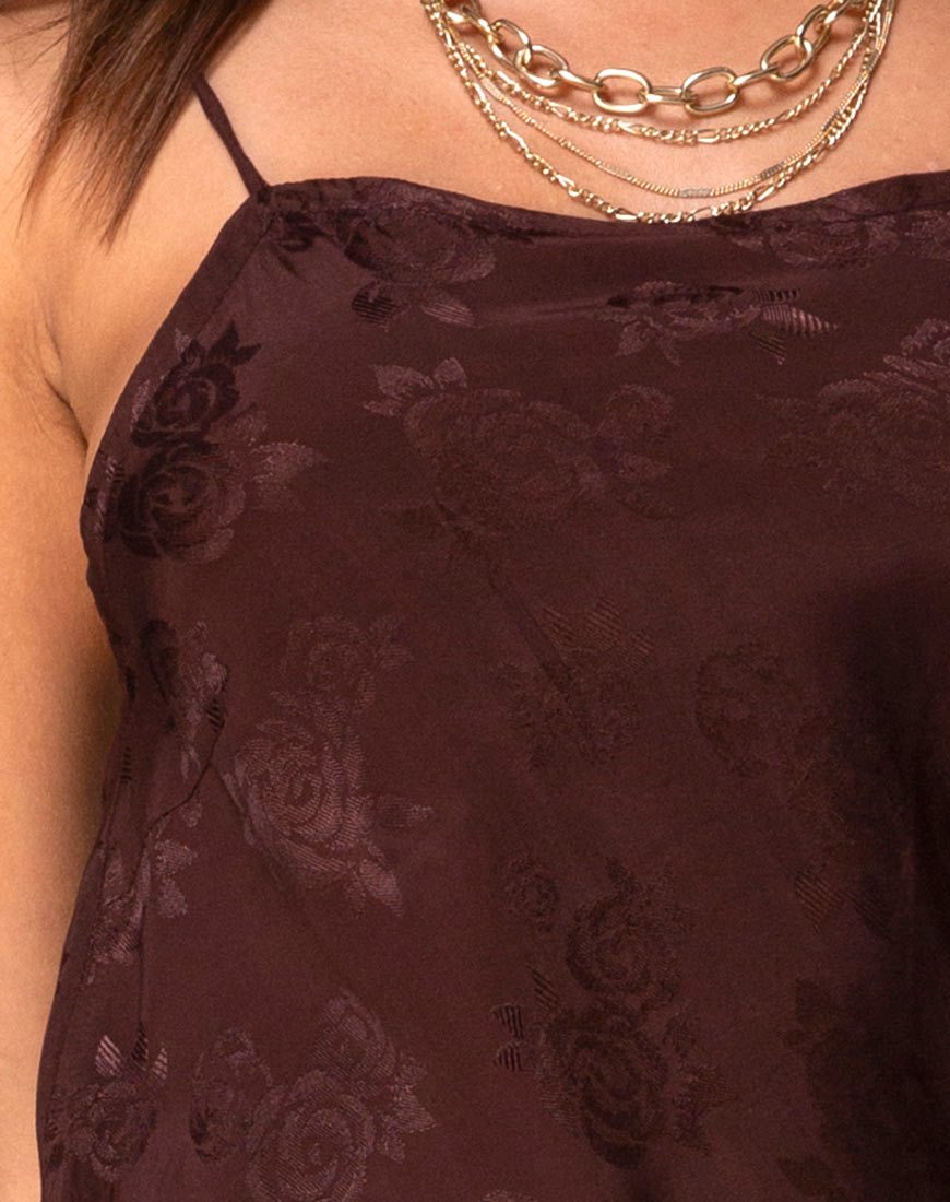 Immagine di Quinty Dress in Satin Rose Cocoa