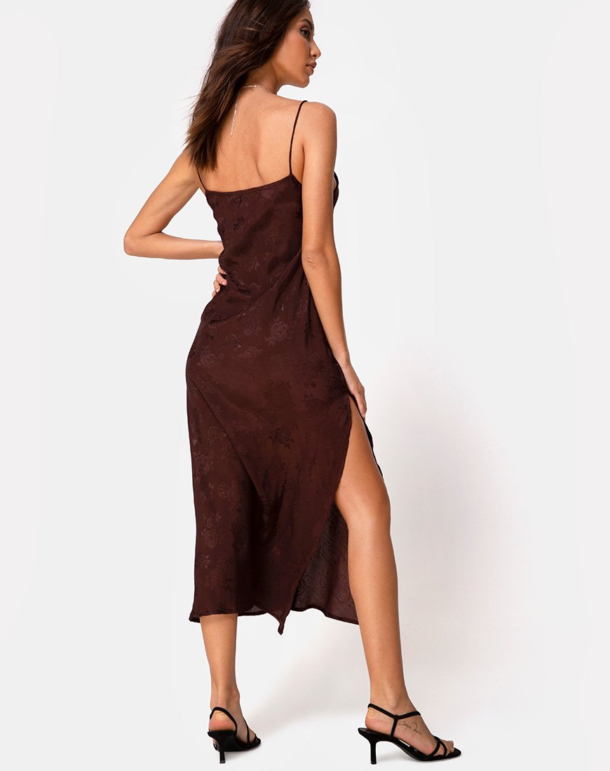 Immagine di Quinty Dress in Satin Rose Cocoa
